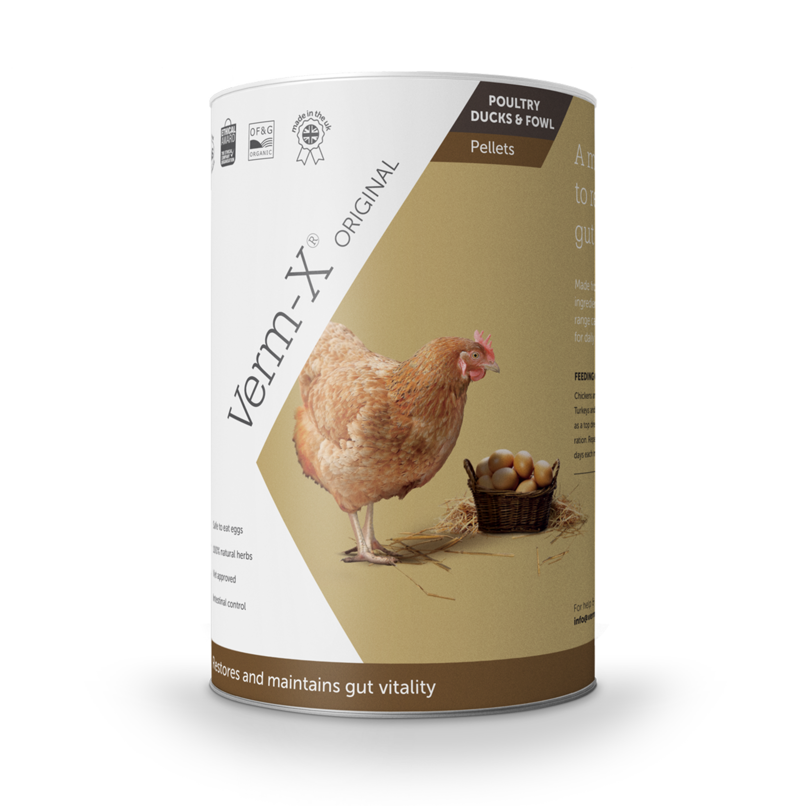 Verm X Original Pellets for Poultry, Ducks and Fowl, 250g