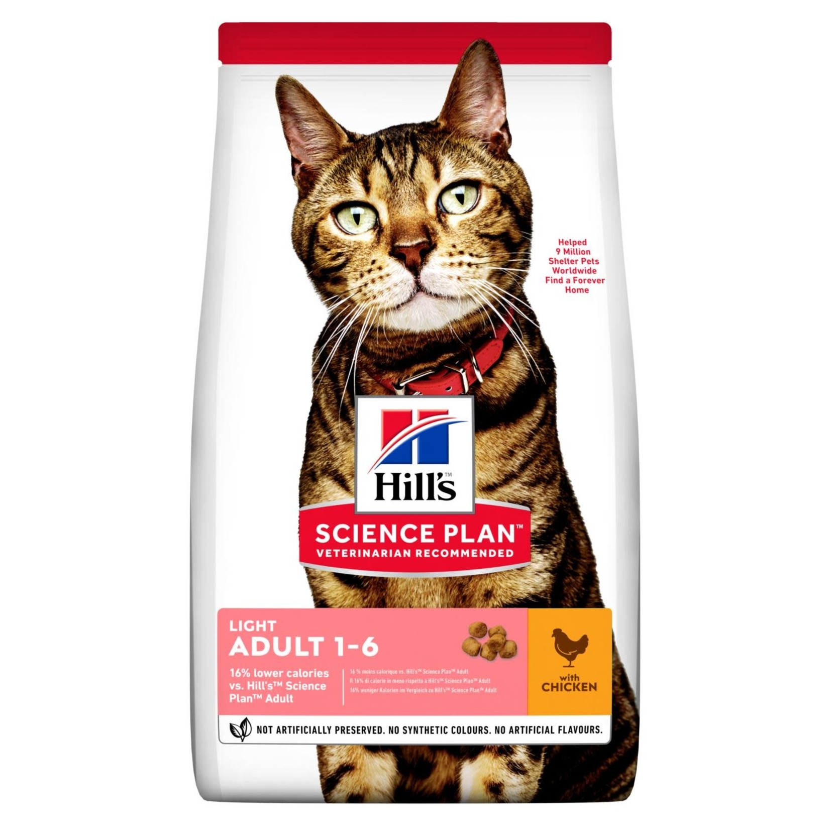 Hill's Science Plan Light Adult 1-6 Cat Dry Food, Chicken