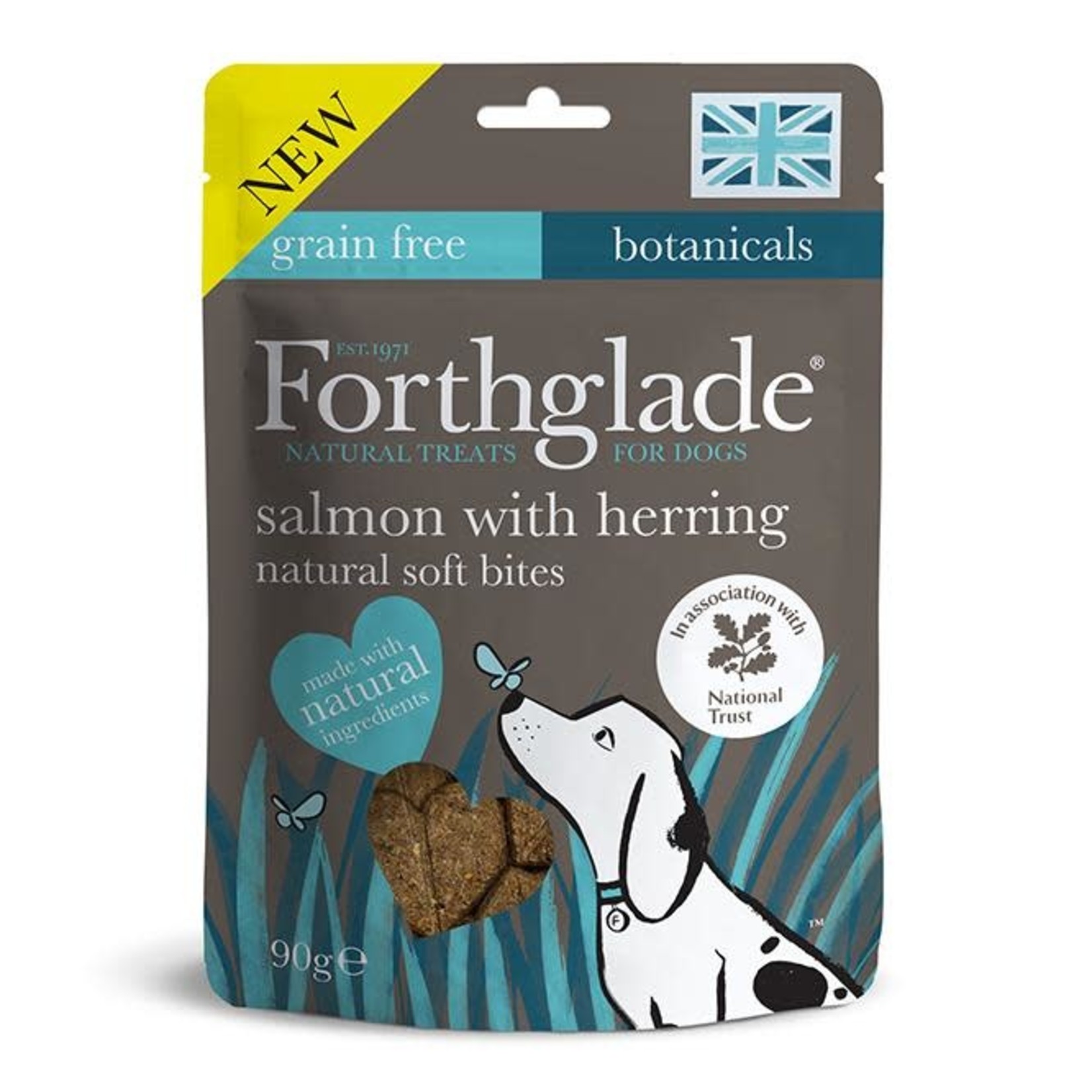 Forthglade Natural Soft Bites Salmon with Herring Dog Treats, 90g