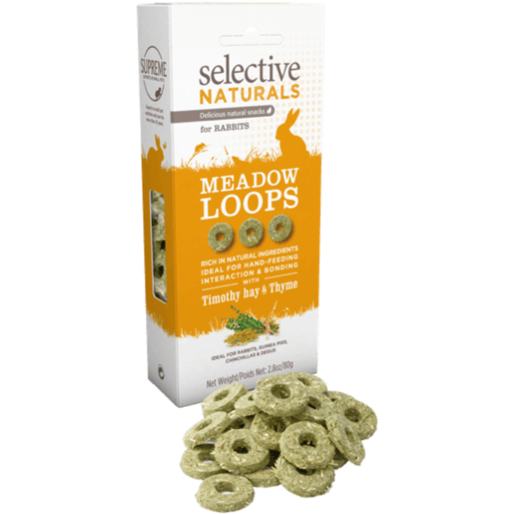 Supreme Selective Naturals Meadow Loops Small Animal Treats, 80g