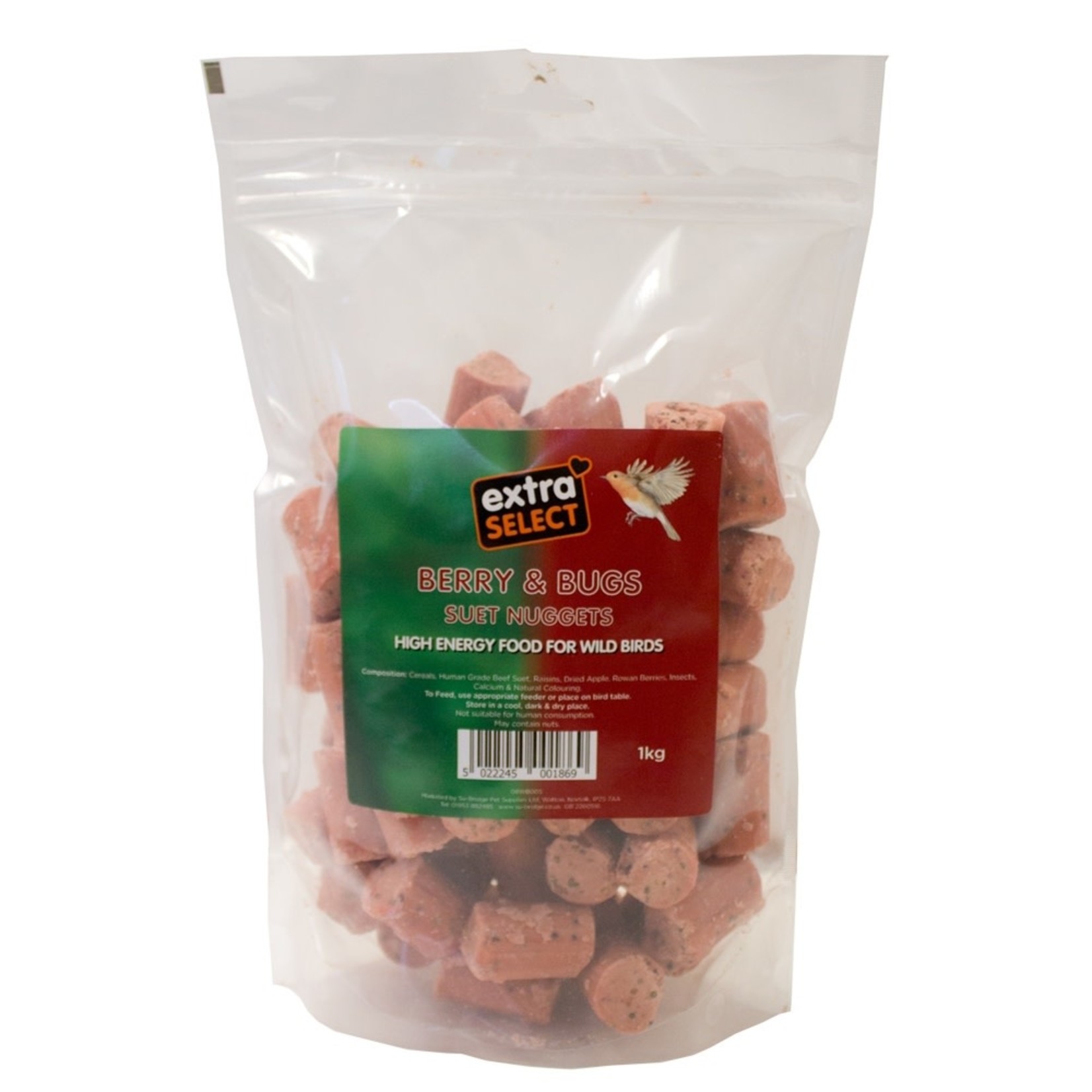 Extra Select Suet Nuggets with Berries & Bugs 1kg