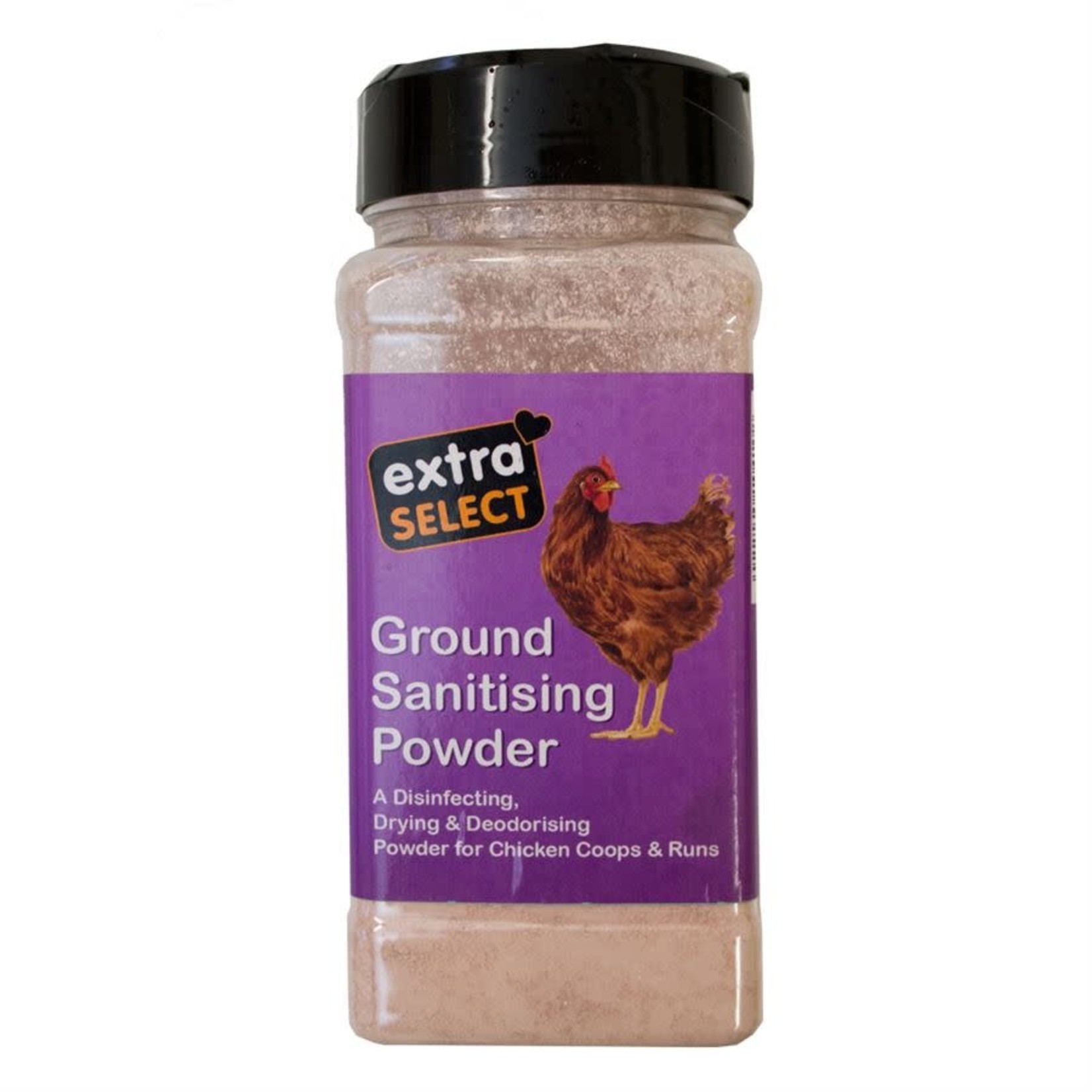 Extra Select Ground Sanitising Powder for Poultry 350g shaker tub