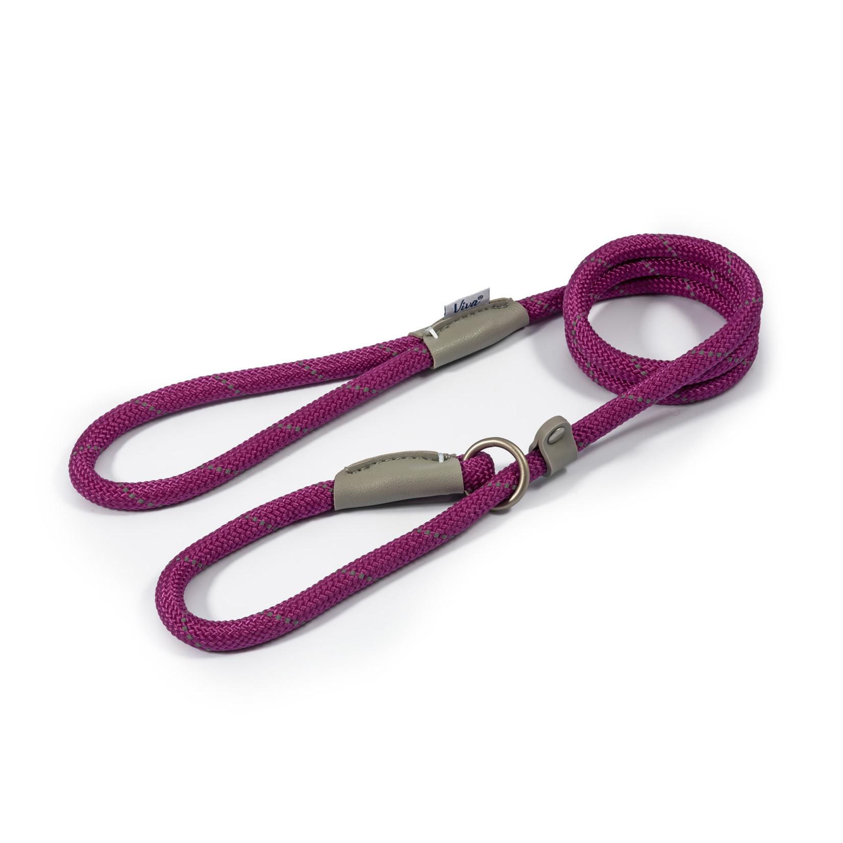 Ancol Viva Reflective Rope Slip Dog Lead, 120 x 1cm