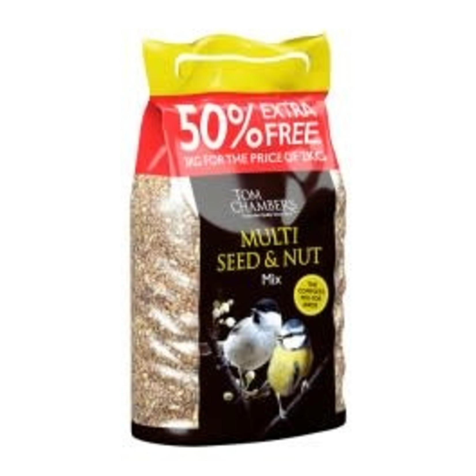 Tom Chambers Multi Seed & Nut Wild Bird Food Mix - 50% FOC 3kg