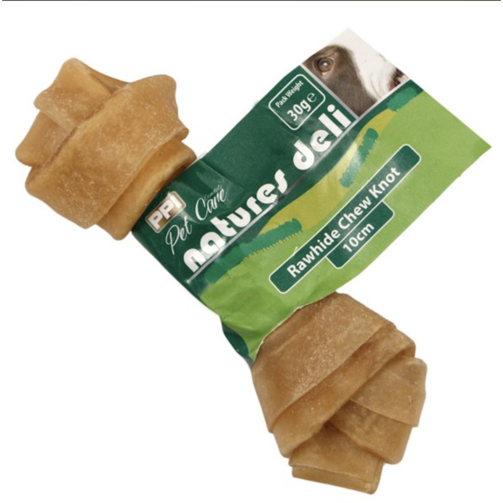 Rawhide Knot Dog Chew, 4 inch/10cm