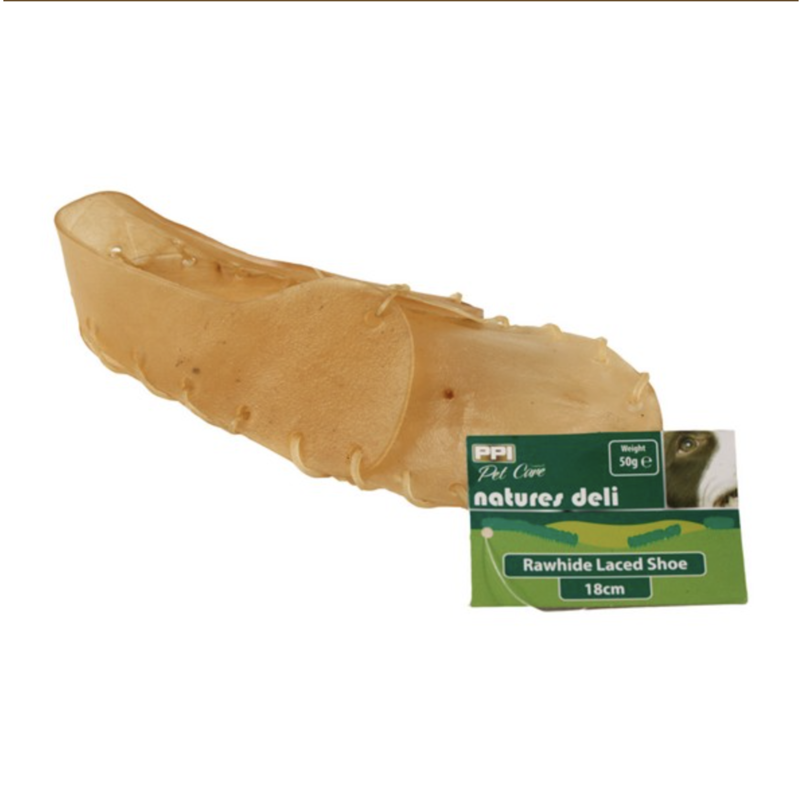 PPI Rawhide Shoe Dog Chew, 8 inch/18cm