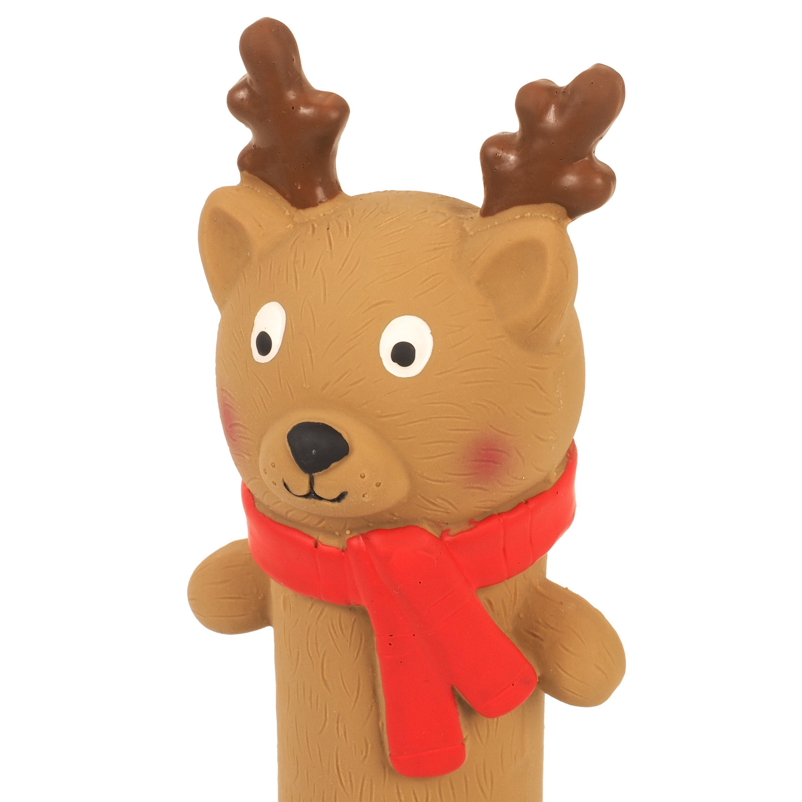 Zöon Christmas Latex Sausage Squeaker Dog Toy, Assorted