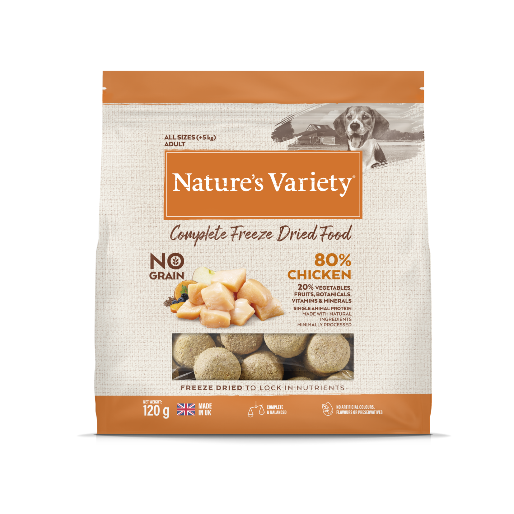 natures menu Nature's Variety Dog Grain Free Complete Freeze-Dried Food Chicken