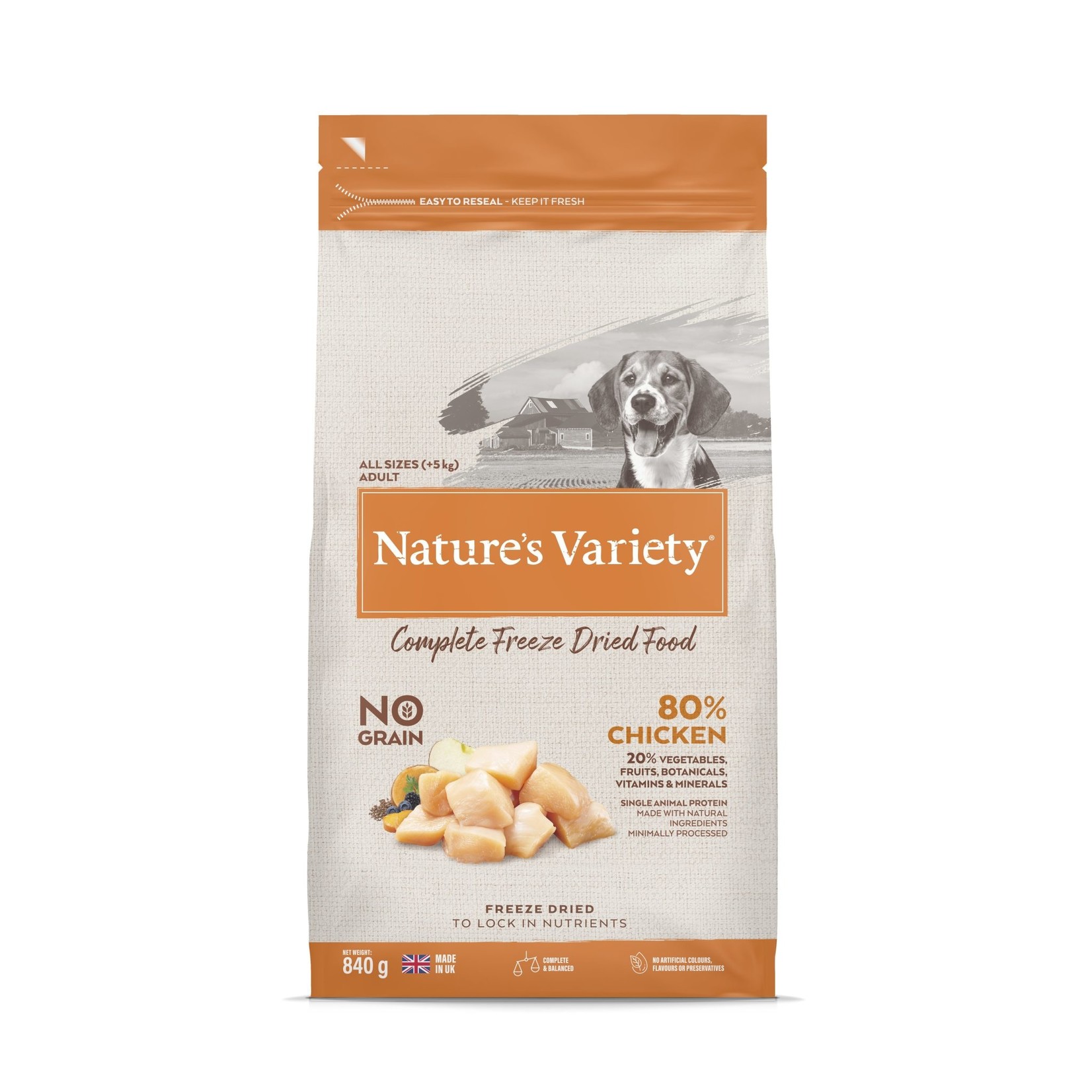natures menu Nature's Variety Dog Grain Free Complete Freeze-Dried Food Chicken