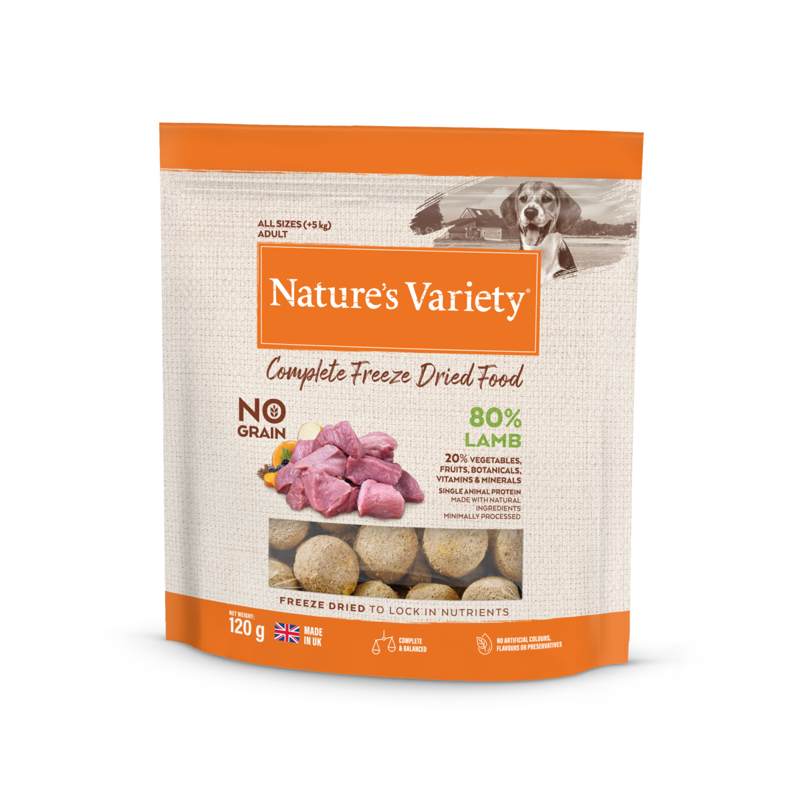 Natures Menu Nature's Variety Dog Grain Free Complete Freeze-Dried Food Lamb