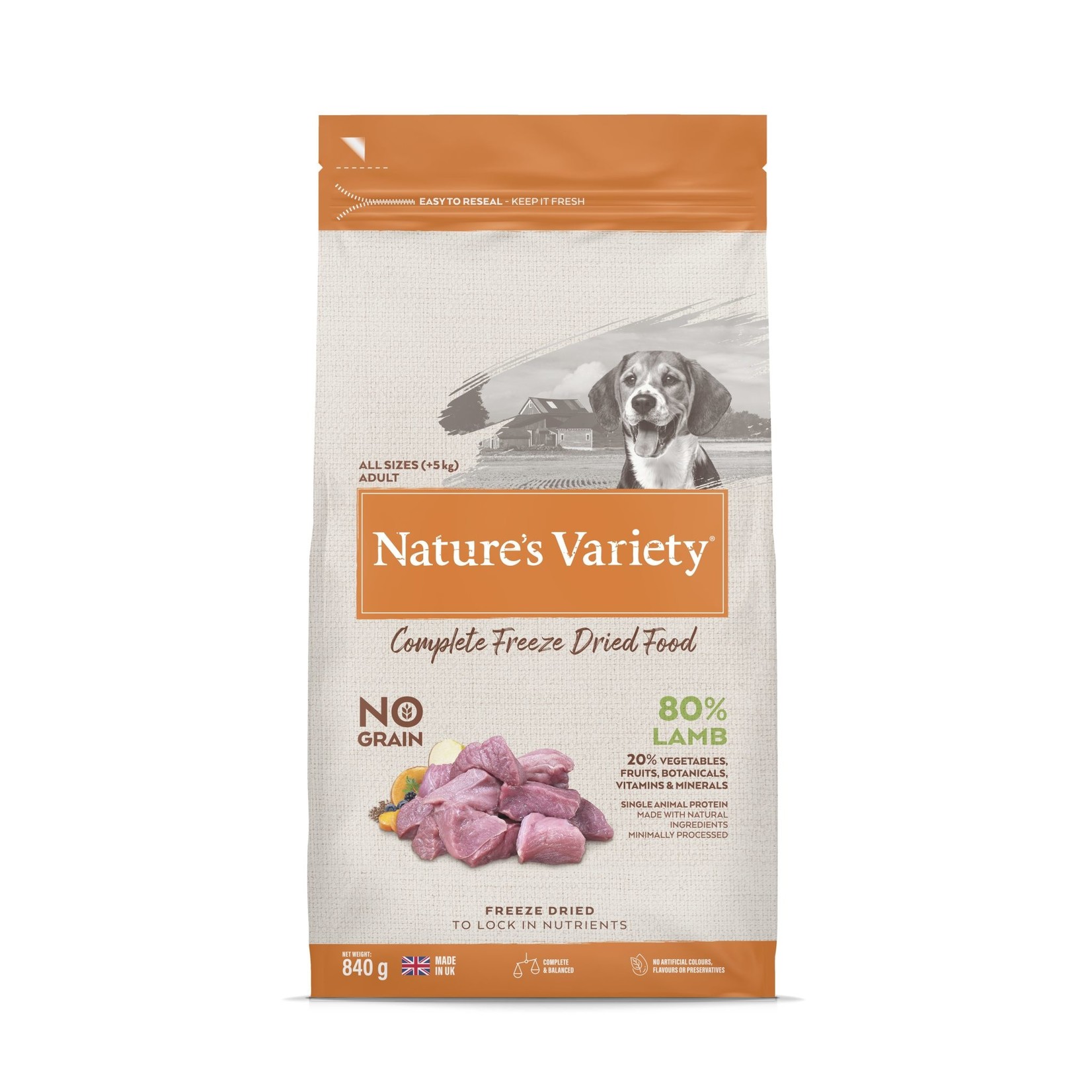 Natures Menu Nature's Variety Dog Grain Free Complete Freeze-Dried Food Lamb