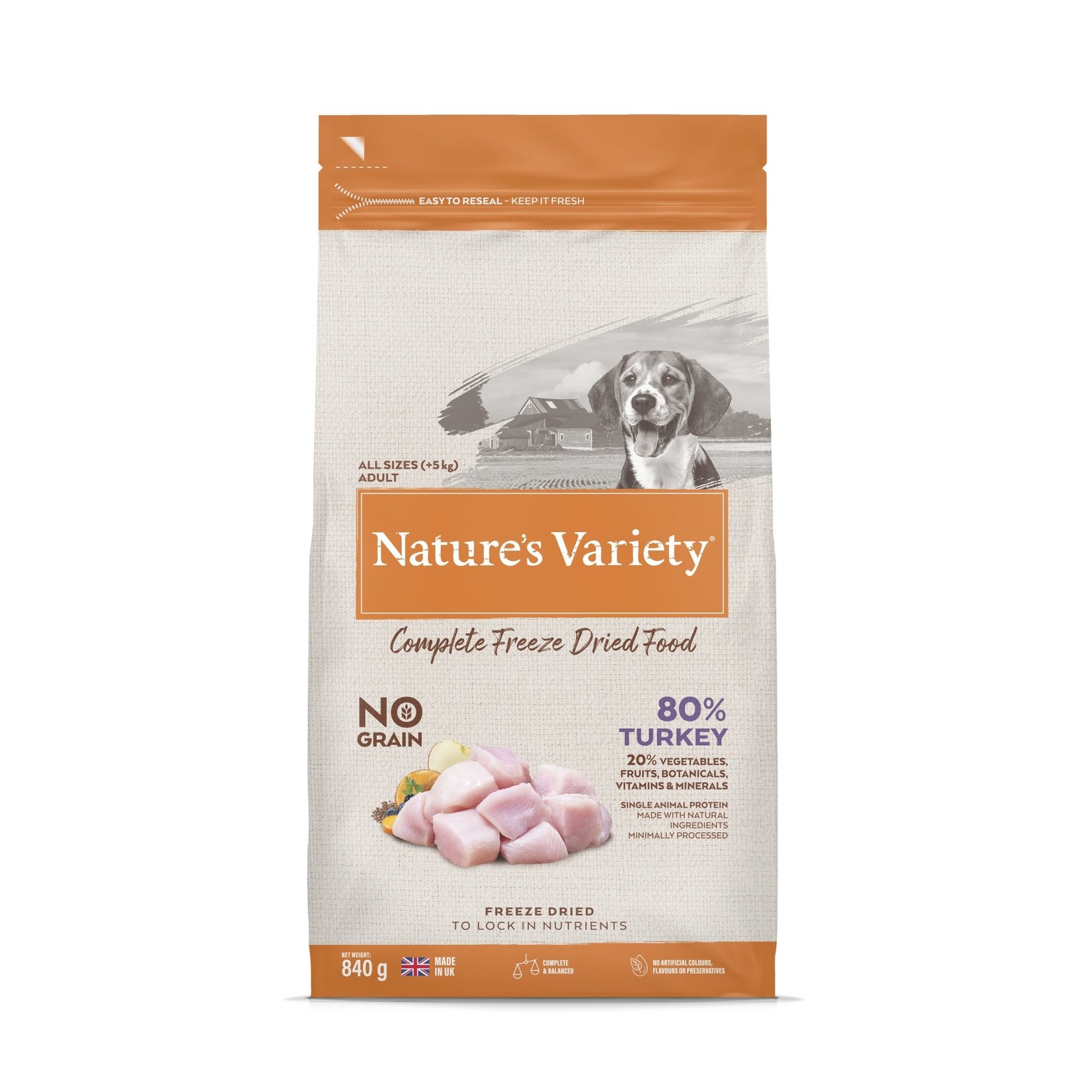natures menu Nature's Variety Dog Grain Free Complete Freeze-Dried Food Turkey