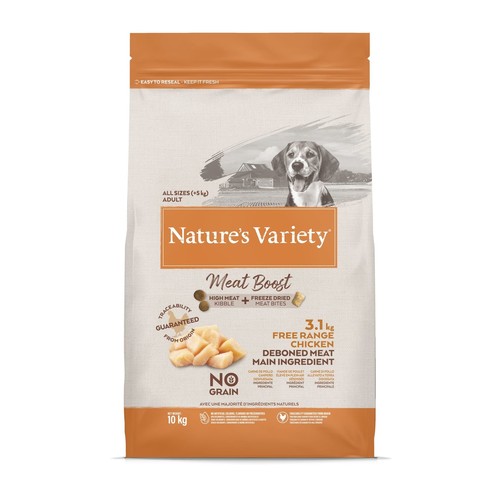 natures menu Nature's Variety Selected Dog Food Grain Free Meat Boost Free Range Chicken