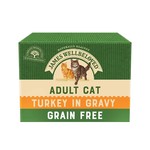 James Wellbeloved Grain Free Adult Cat Wet Food Pouch Turkey, 85g, Box of 12