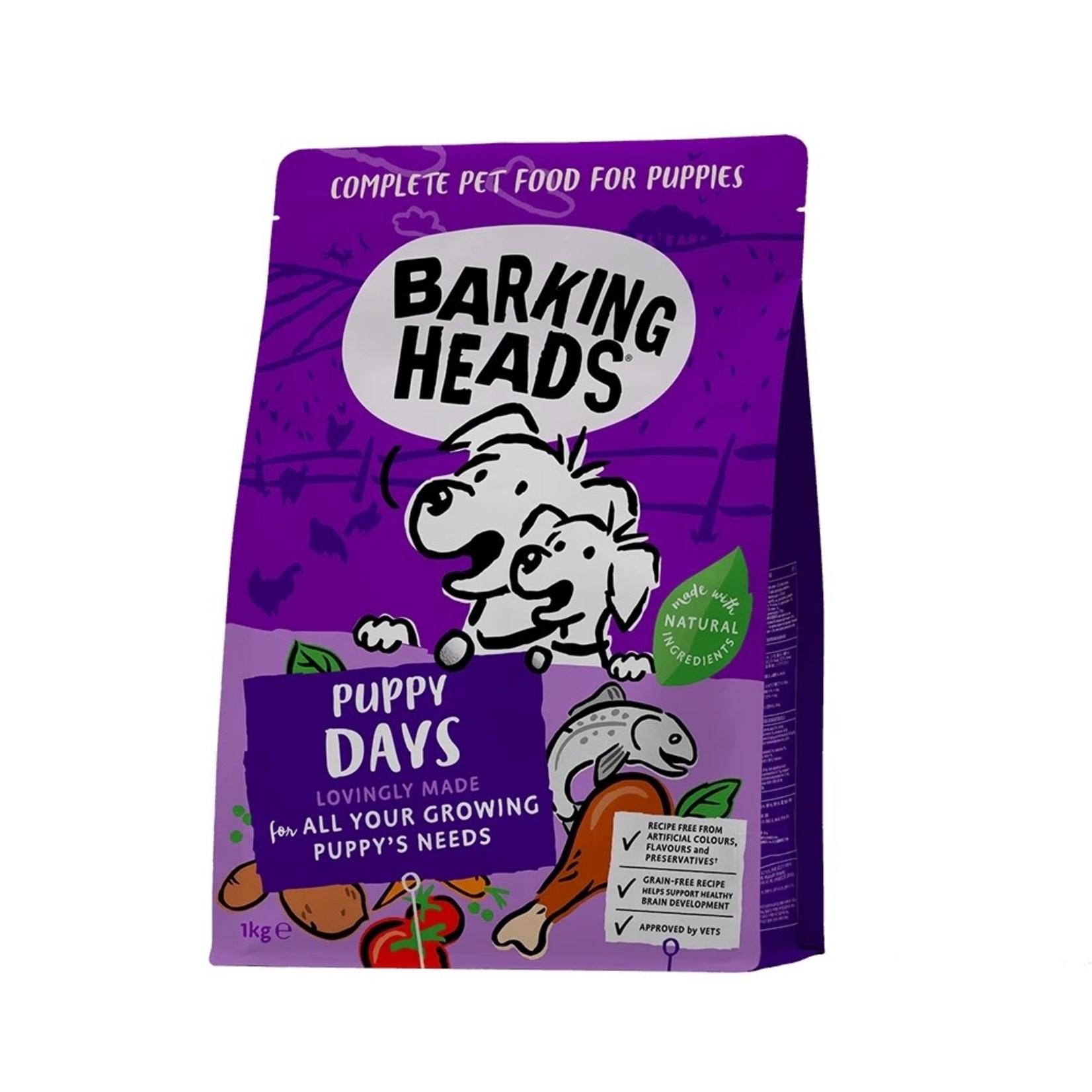 Barking Heads Puppy Days Dog Dry Food, Chicken & Salmon