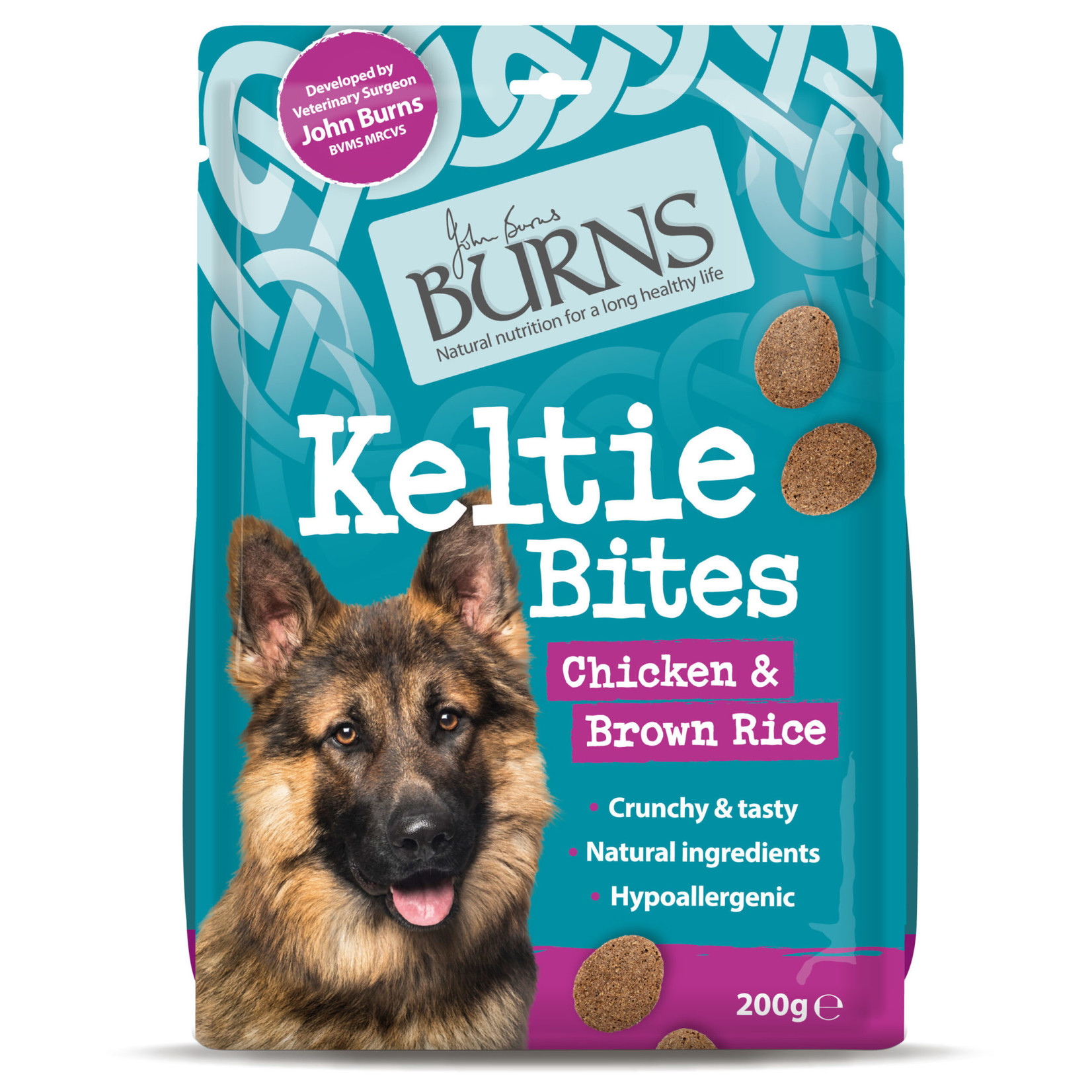 Burns Keltie Bites Chicken & Brown Rice Dog Treats, 200g