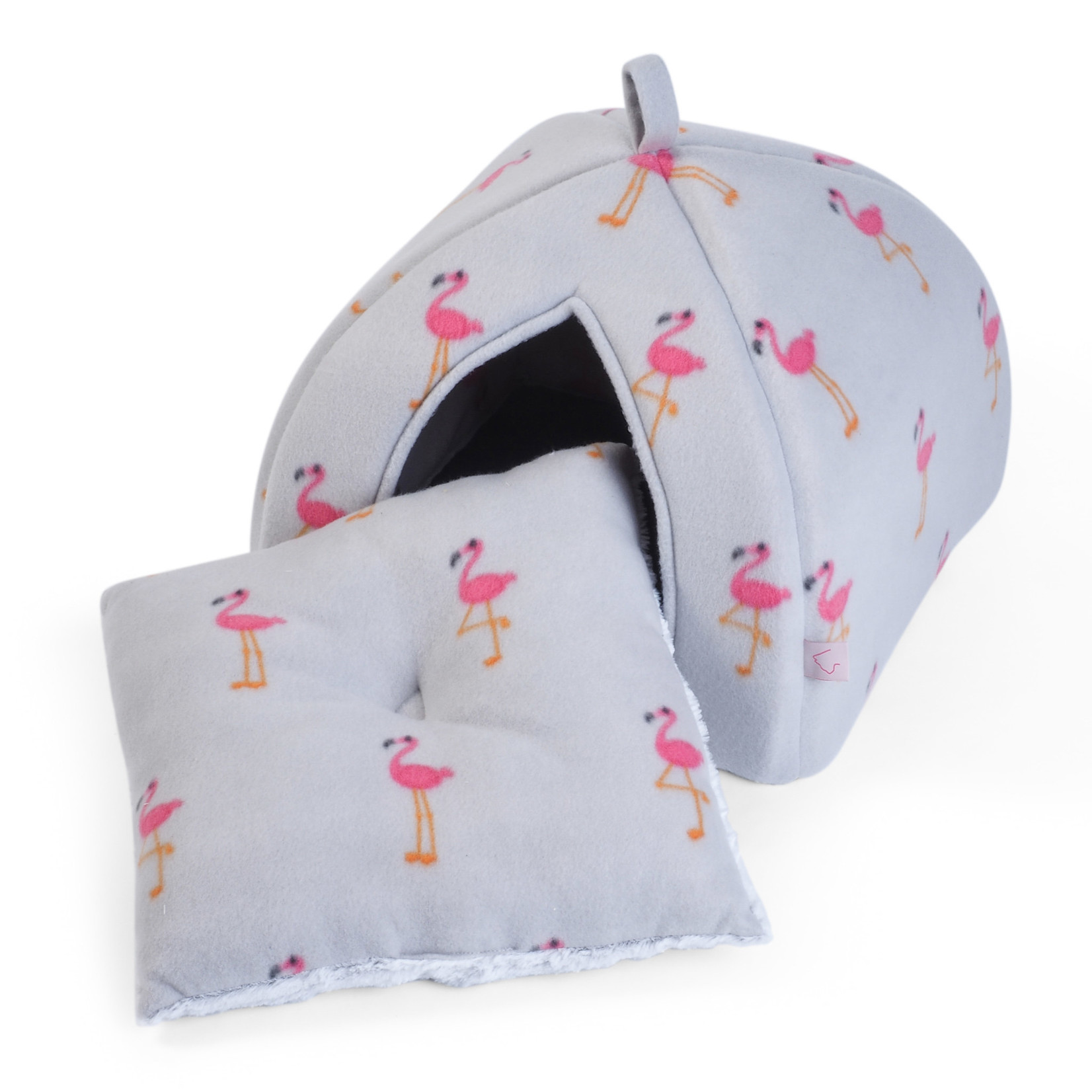 Zöon Floating Flamingo Cat Igloo Bed, 40 x 40 x 35cm