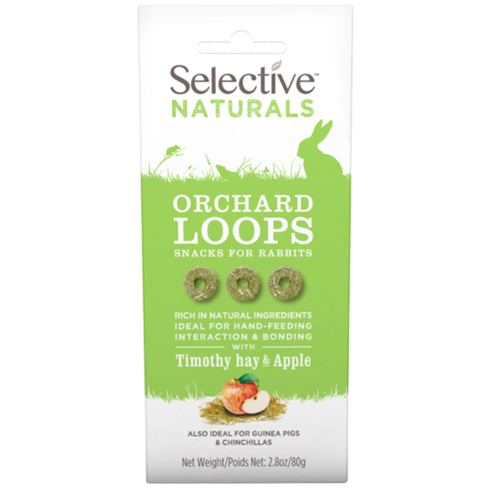 Supreme Selective Naturals Orchard Loops Small Animal Treats, 80g