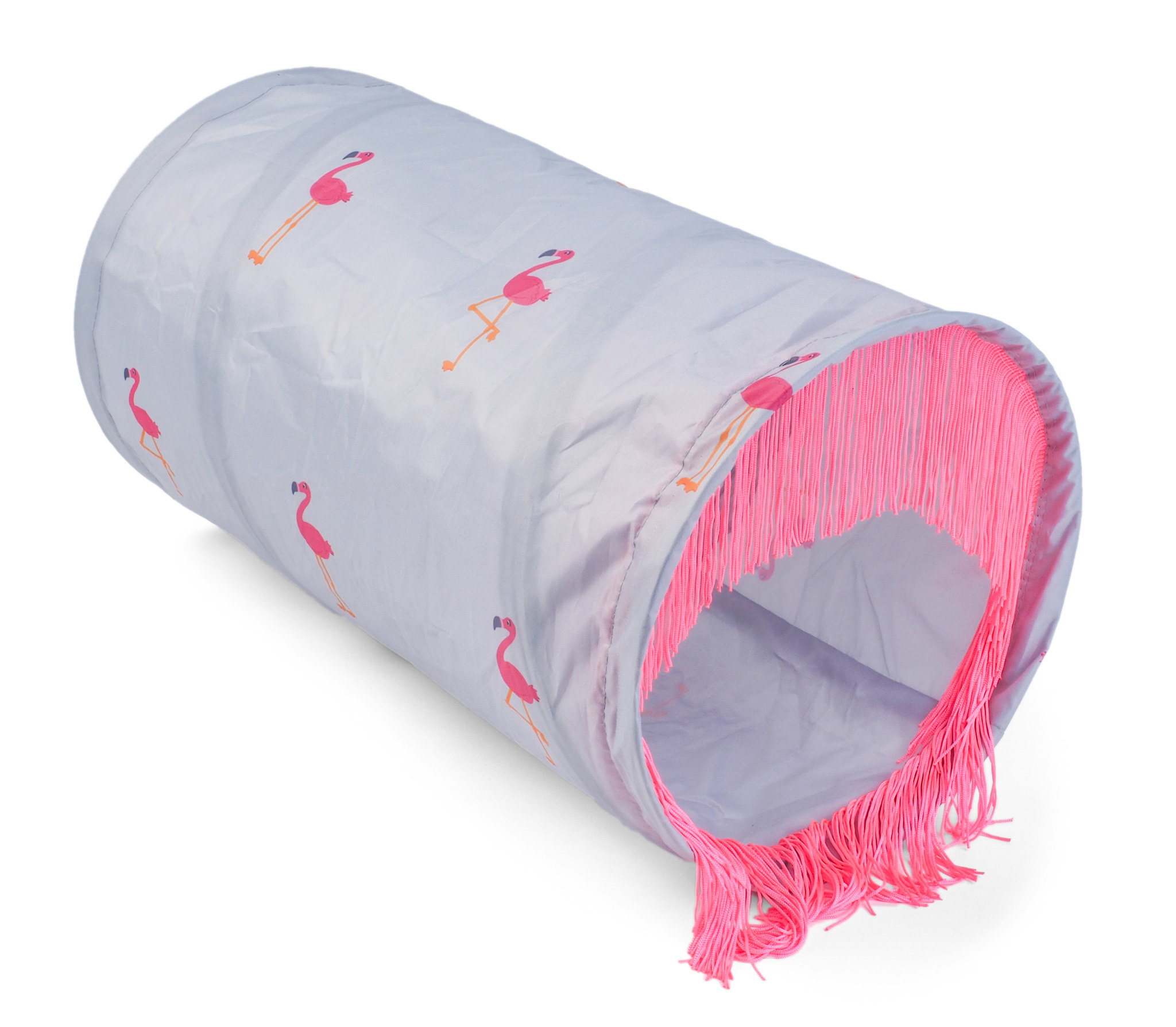 Floating Flamingo Crinkle Cat Tunnel, 24 x 45cm Pet Care By Post