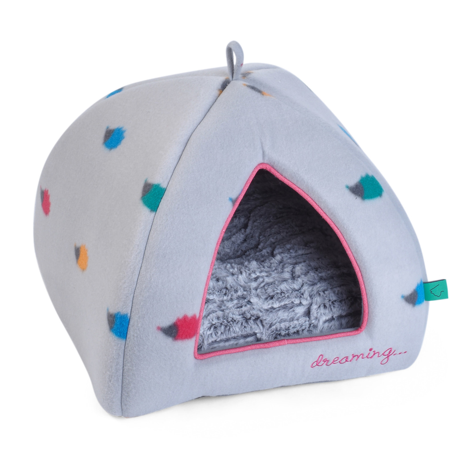 Zöon Hoglets Dreaming Cat Igloo Bed, 40 x 40 x 35cm