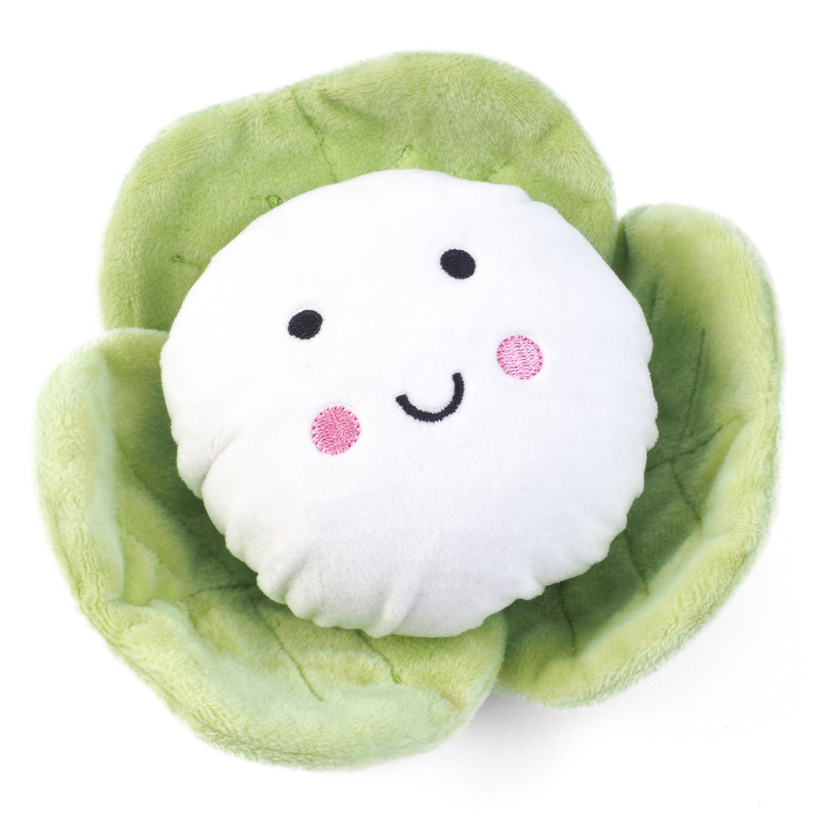 Zöon Veggie Cauliflower Squeaky Plush Dog Toy