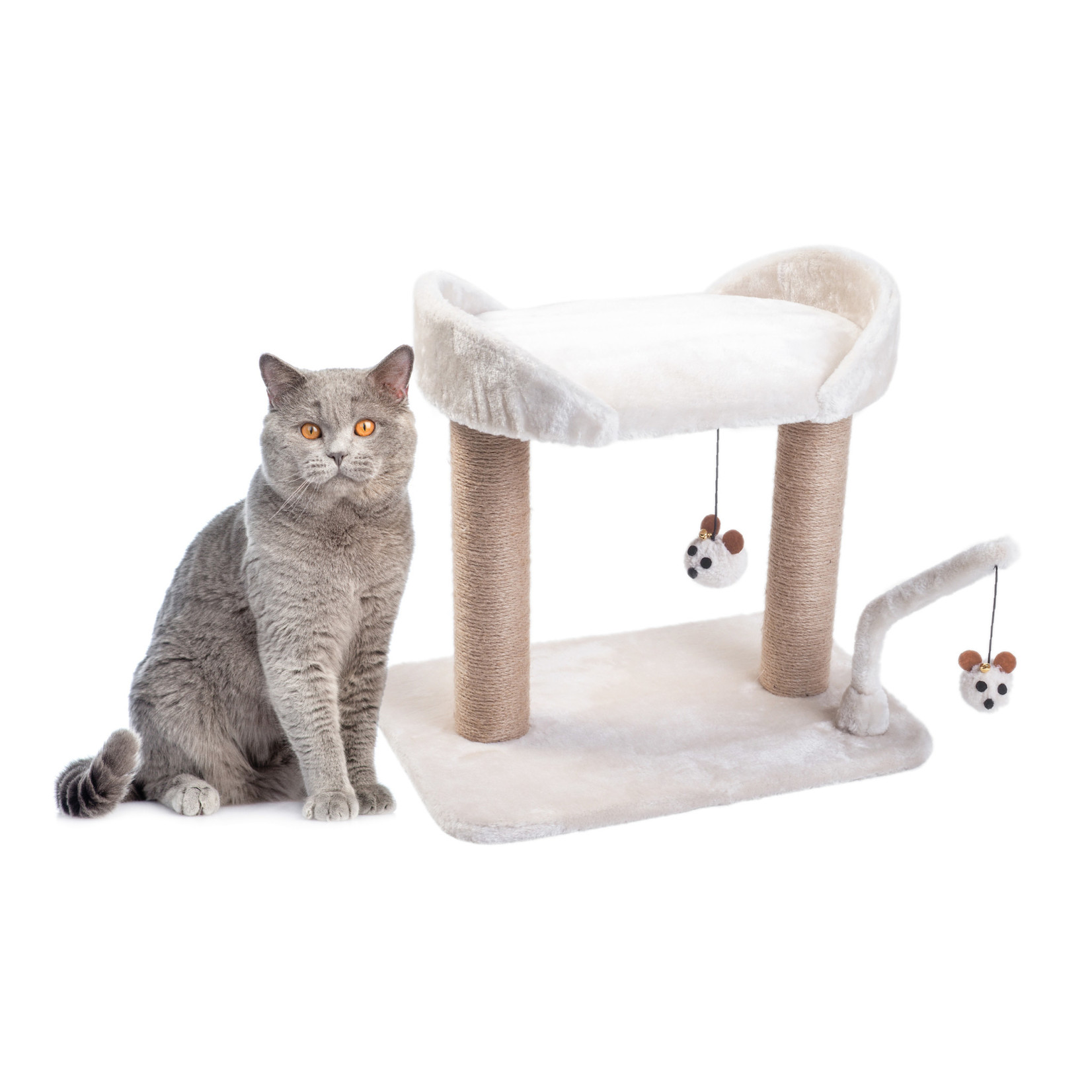Zöon Deluxe Dual-Deck Cat Scratching Post, 50cm