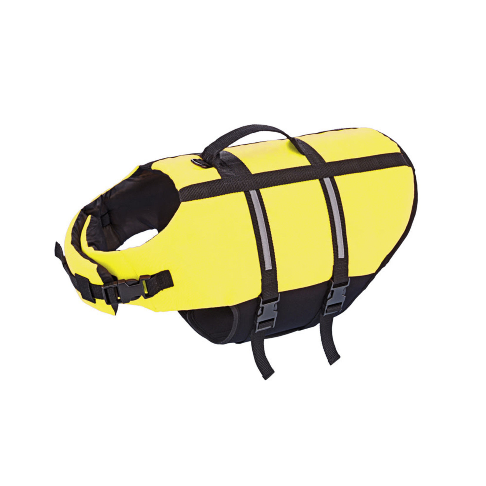 Nobby Dog Buoyancy Aid with Reflective Stripes, Neon Yellow