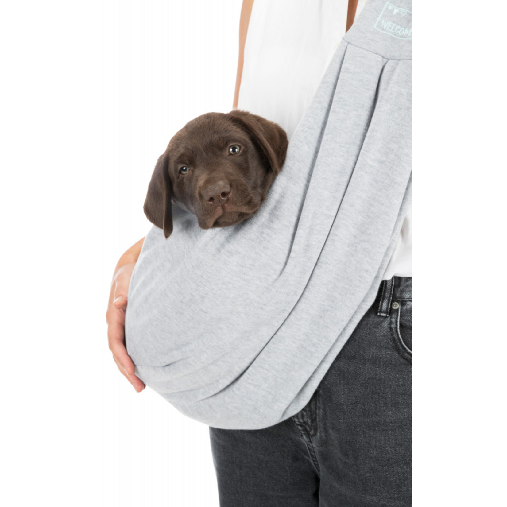 Trixie Puppy Sling, Front Carrier, 22 x  20 x 60cm light/grey