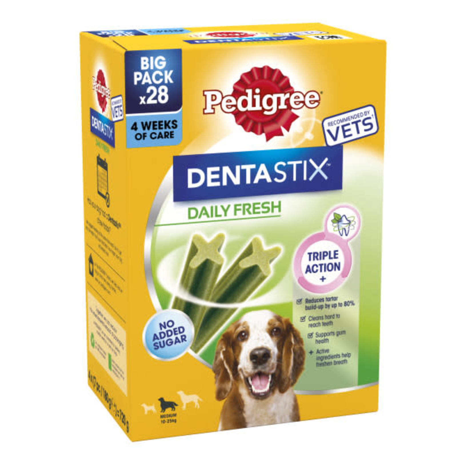 Pedigree Dentastix Fresh Daily Oral Care Dental Chews, Medium Dog 10 - 25kg