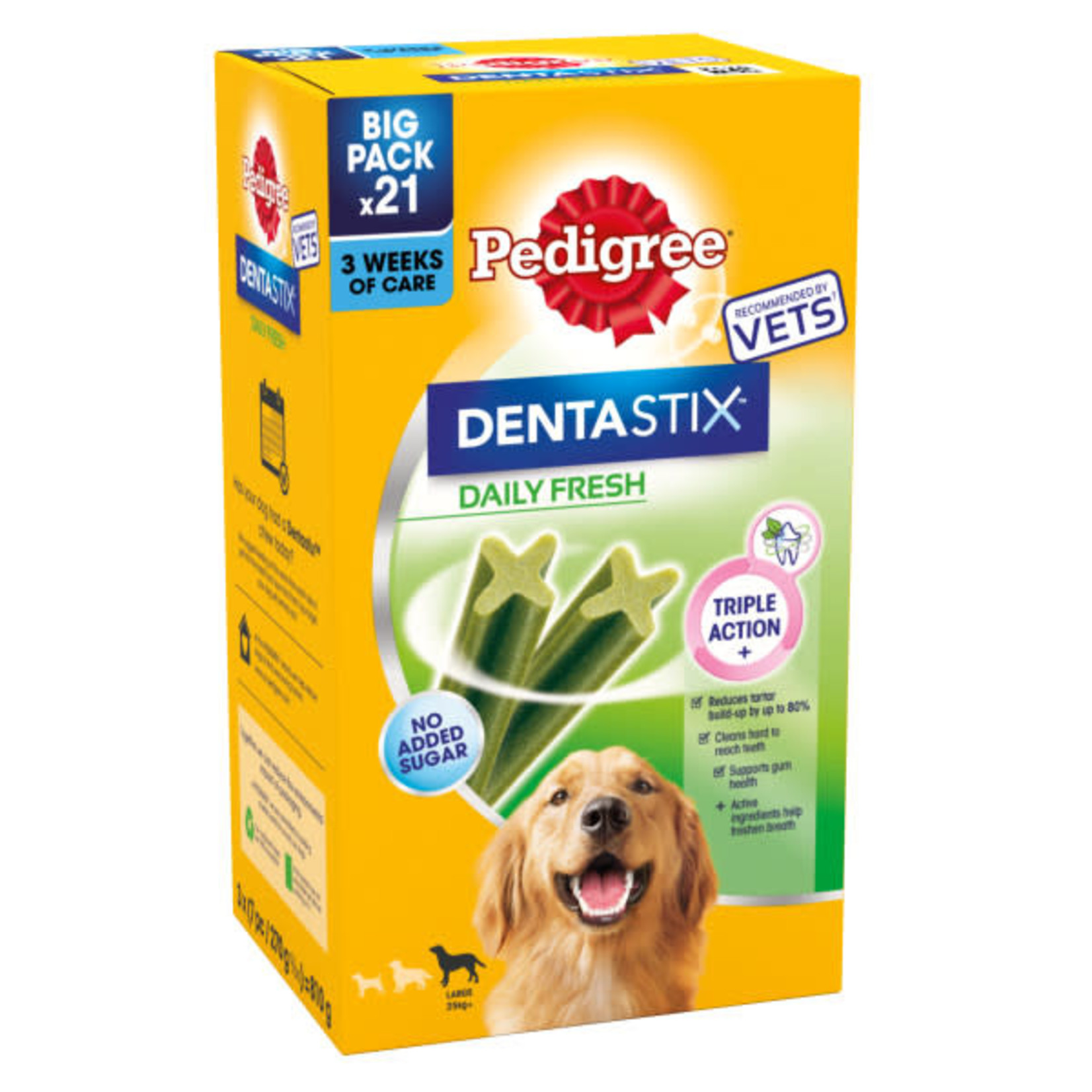 Pedigree Dentastix Fresh Daily Oral Care Dental Chews, Large Dog over 25kg