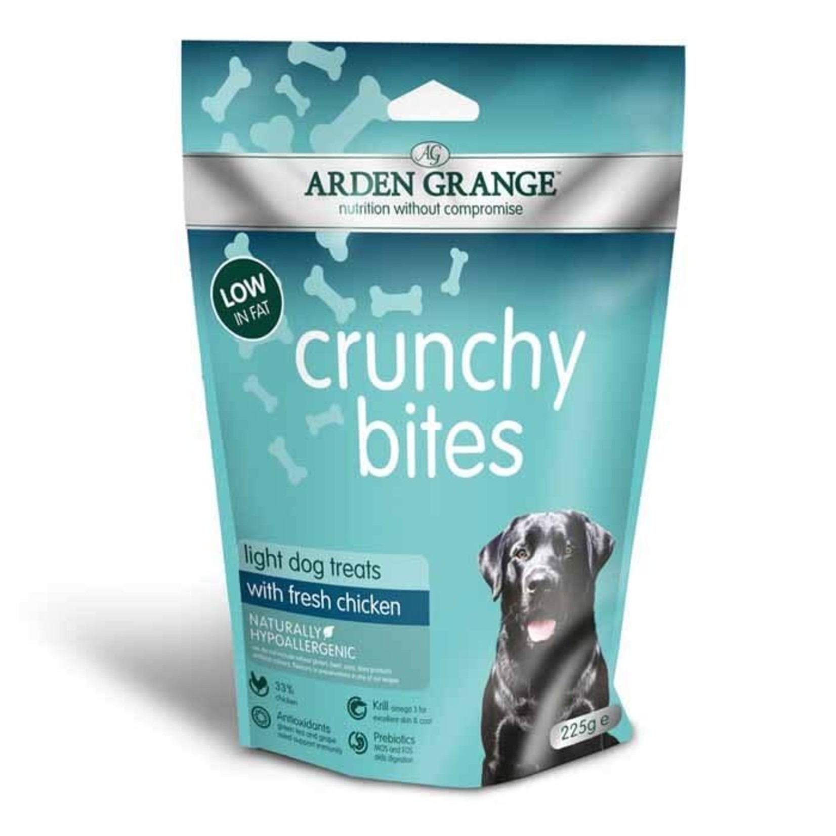 Arden Grange Crunchy Bites Tasty Dog Treats Light, 225g