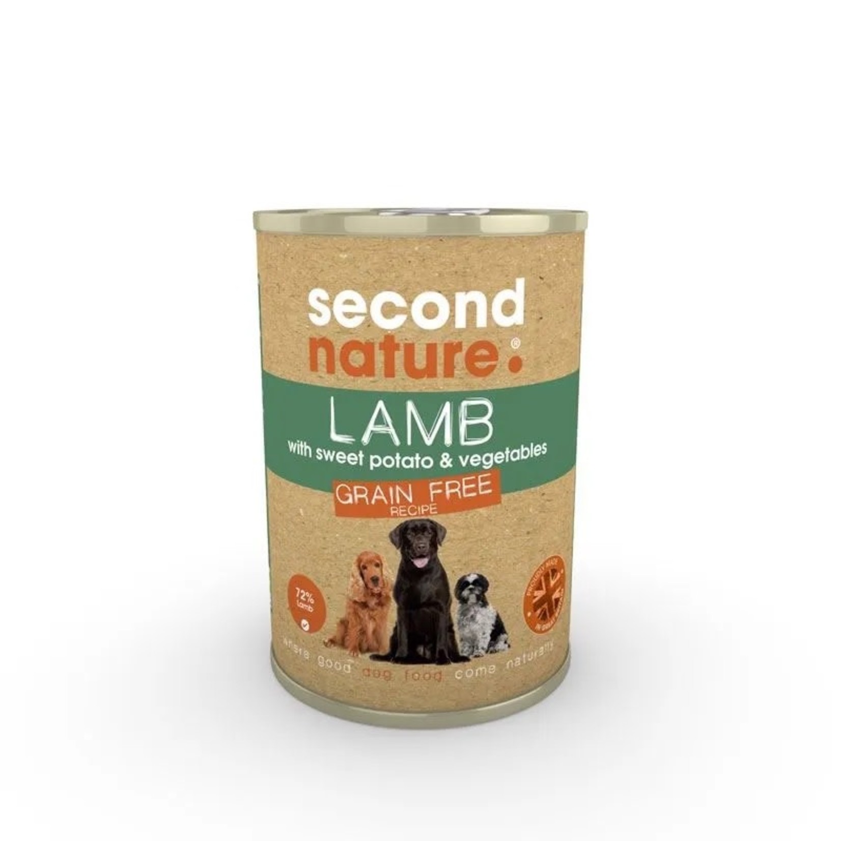 Second Nature Dog Wet Food Can Lamb & Sweet Potato, 395g