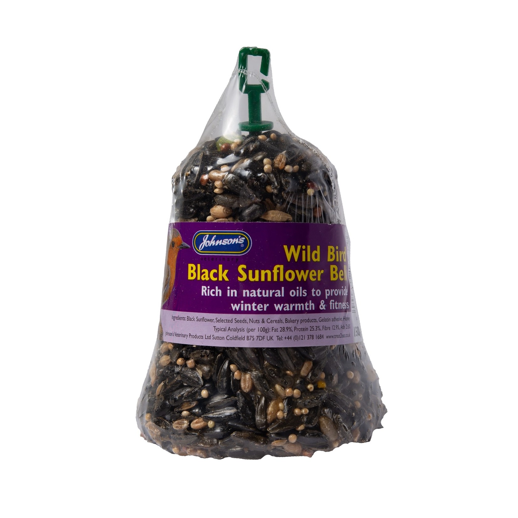 Johnson's Veterinary Wild Bird Black Sunflower Bumper Bell Treat