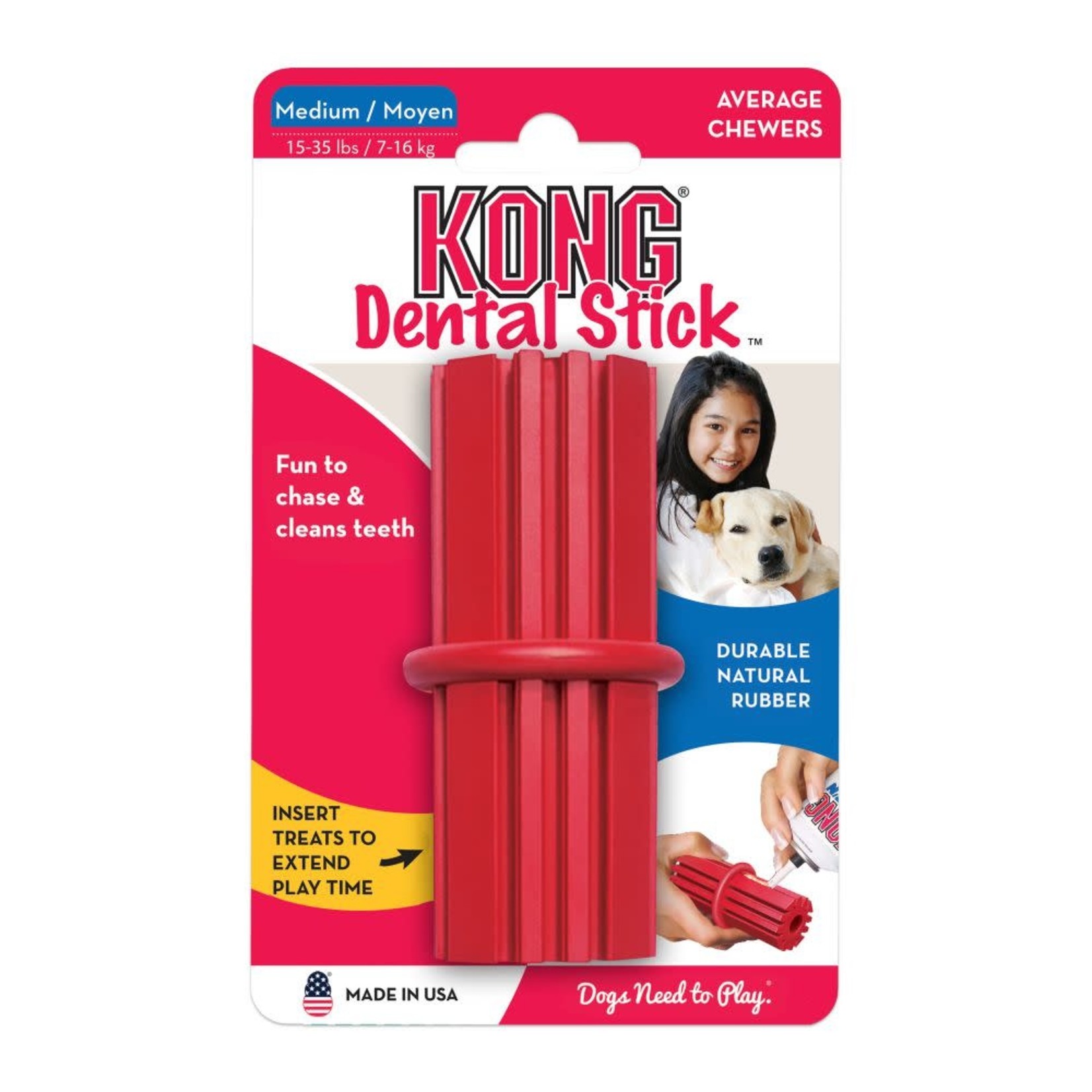 KONG Dental Stick Dog Toy