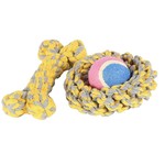 Happy Pet Little Rascals Rope Pack Dog Toy, Assorted 3 pack