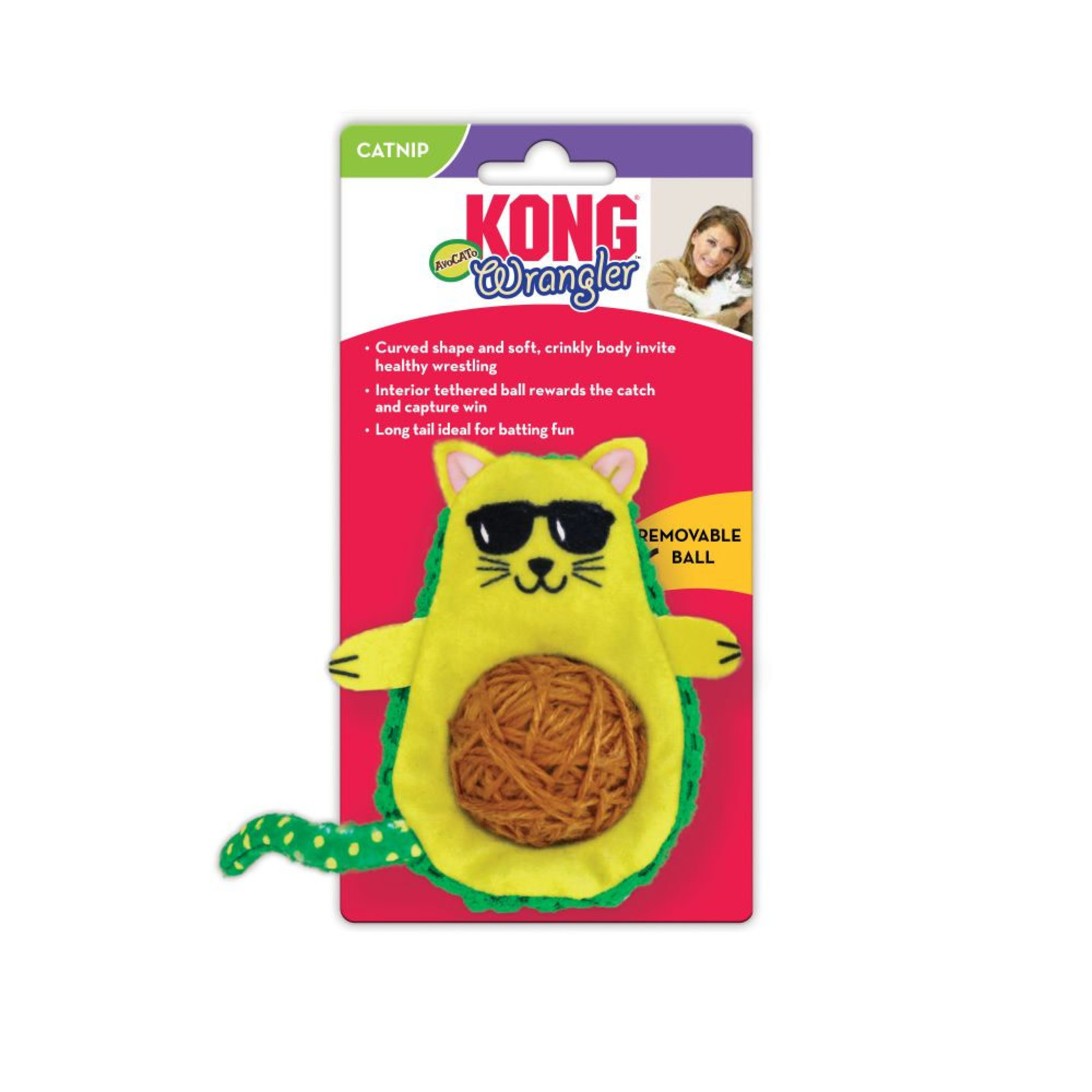 KONG Wrangler AvoCato Cat Toy