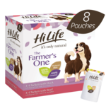 HiLife It's Only Natural The Farmer's One Wet Dog Food Pouches, 8 x 150g