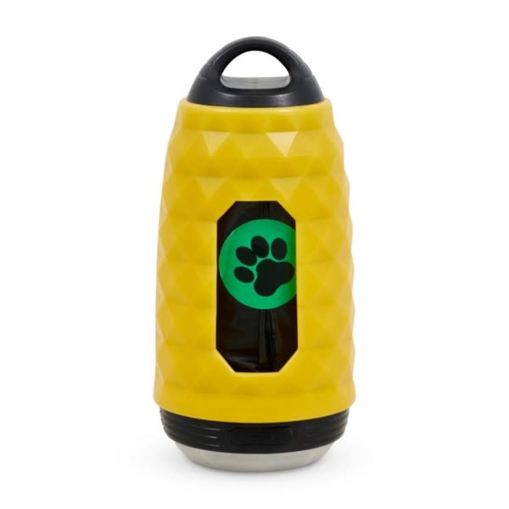 Animal Instincts Flashing Safety Poop Bag Holder & Torch in Yellow