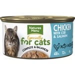 natures menu Especially for Cats Senior Wet Food Can, Chicken with Salmon & Cod, 85g