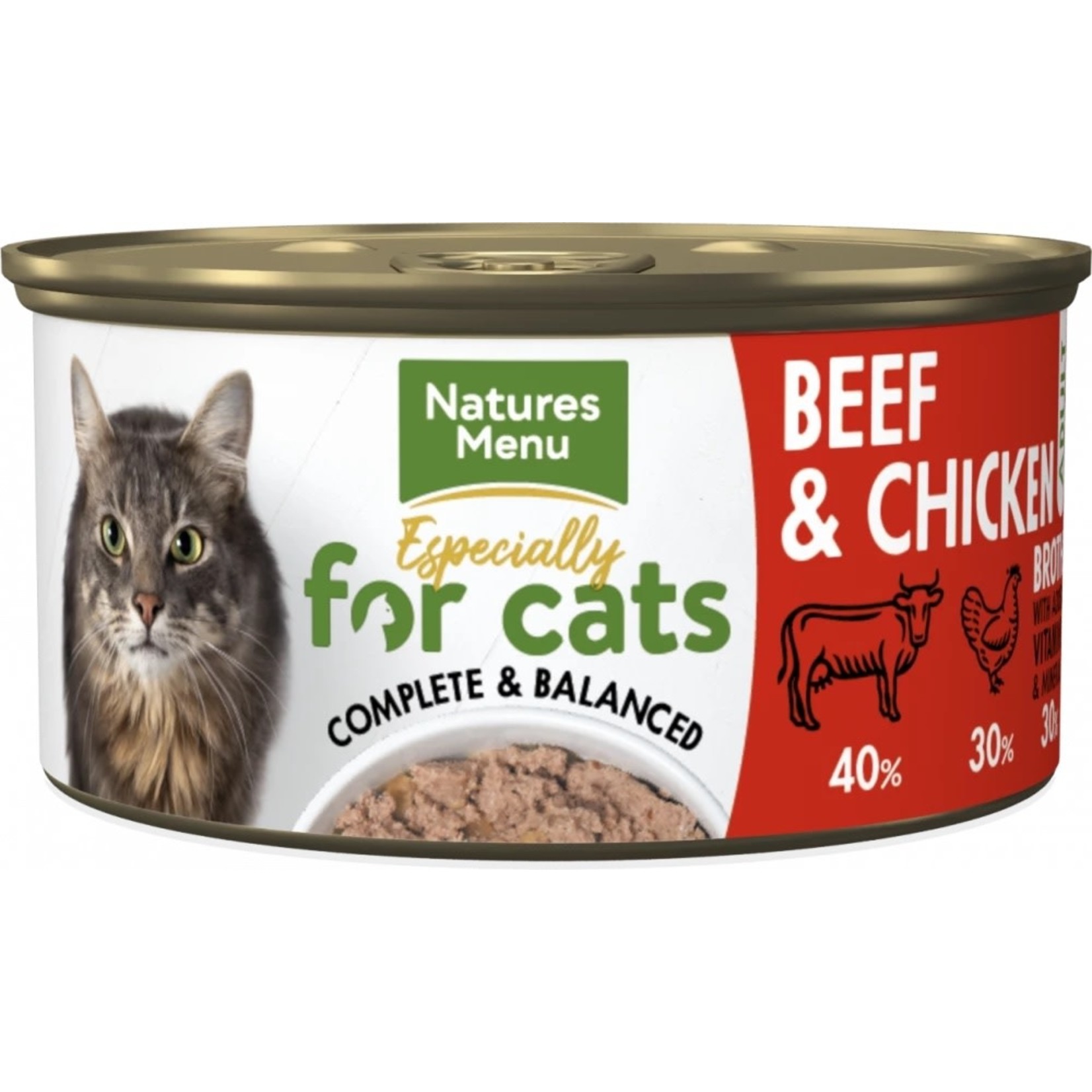 natures menu Especially for Cats Adult Wet Food Can, Beef & Chicken, 85g