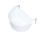 Hatchwells 2 Hook White Cage Bird Drinker, Small 68mm x 50mm x 38mm