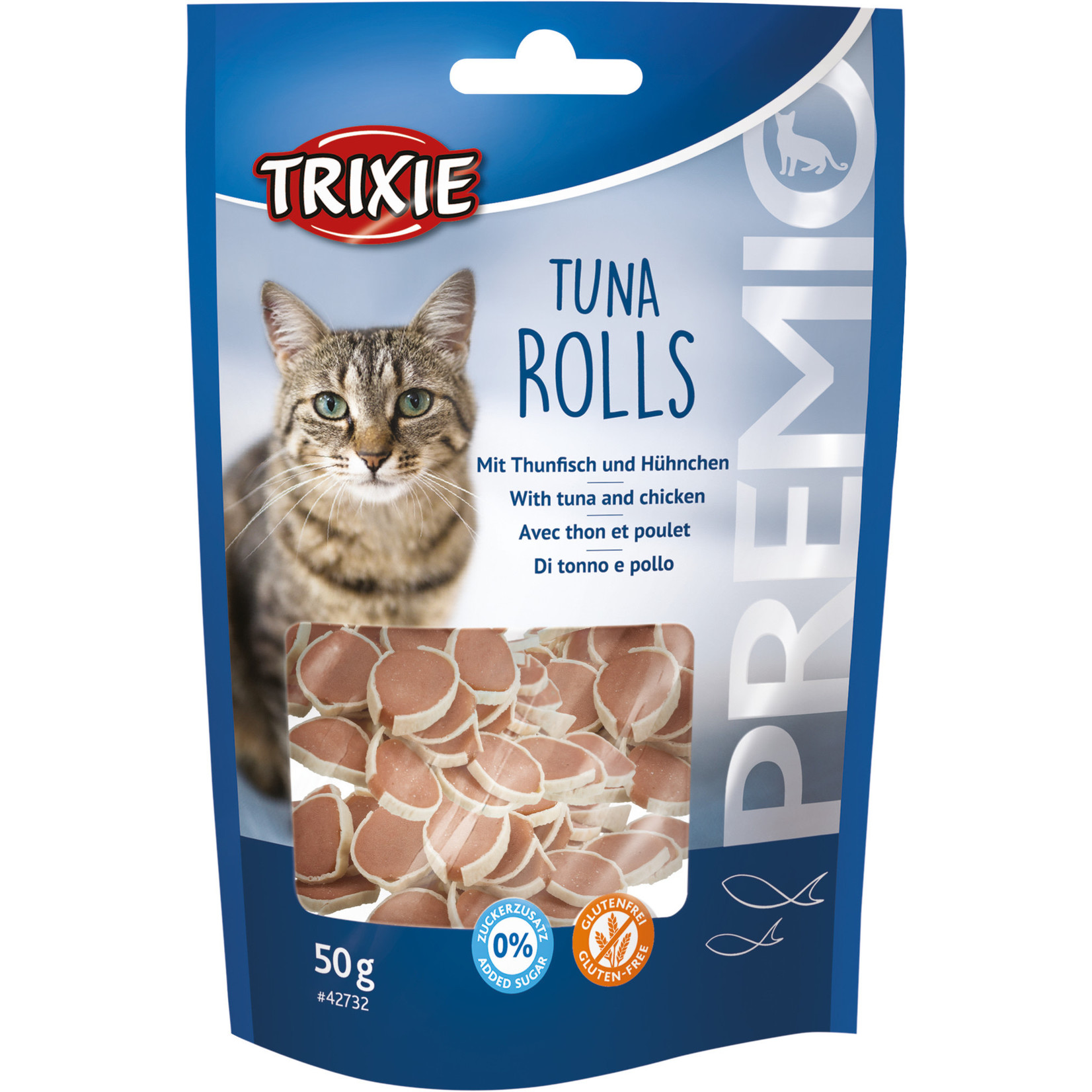 Trixie Premio Tuna Rolls Cat Treats, 50g