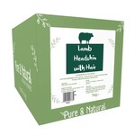 Pure & Natural Lamb Headskin With Hair Dog Treats, 1kg Box