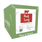 Pure & Natural Beef Lung Dog Treats 12cm, 1kg Box