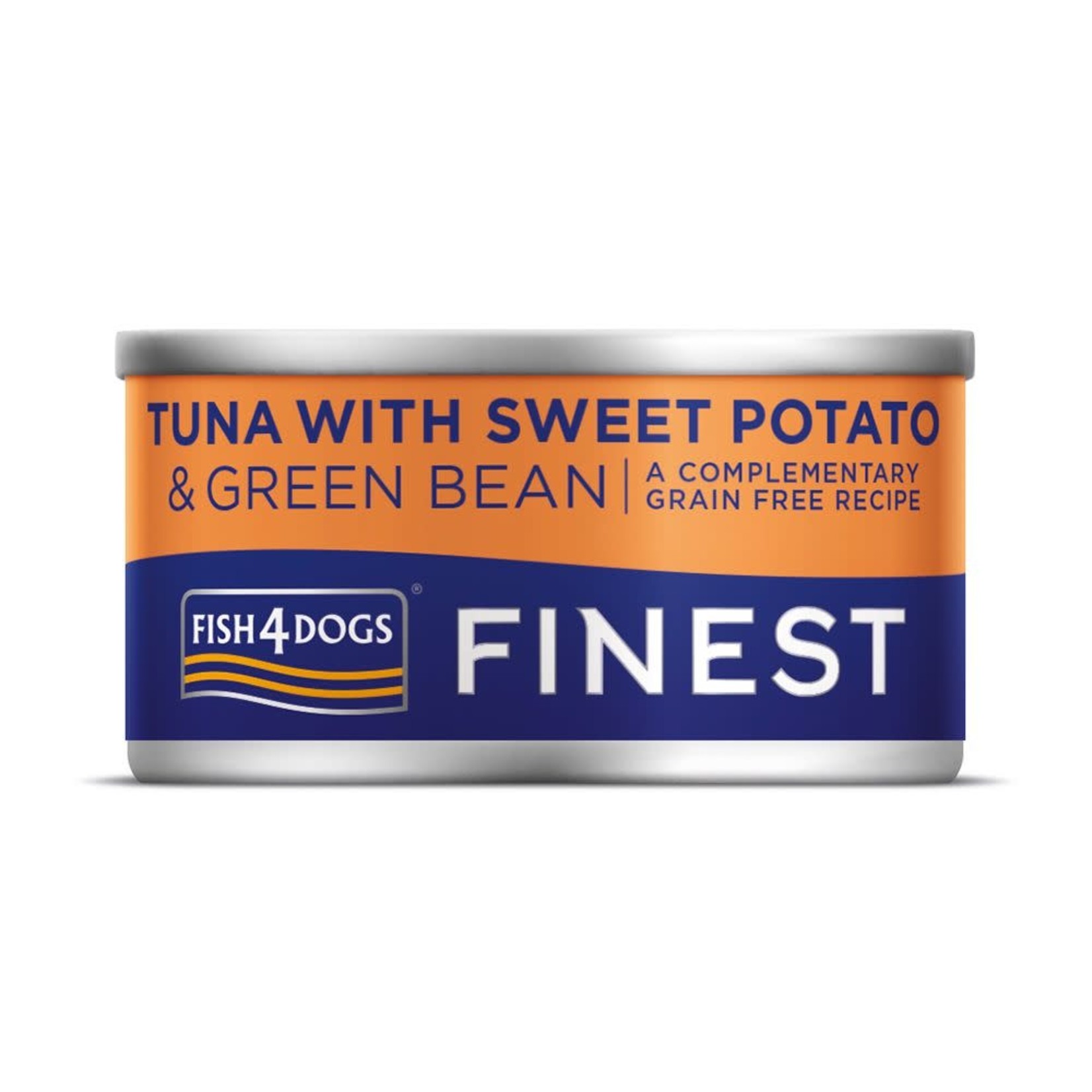 Fish4Dogs Finest Wet Dog Food Tuna with Sweet Potato & Green Bean, 85g can