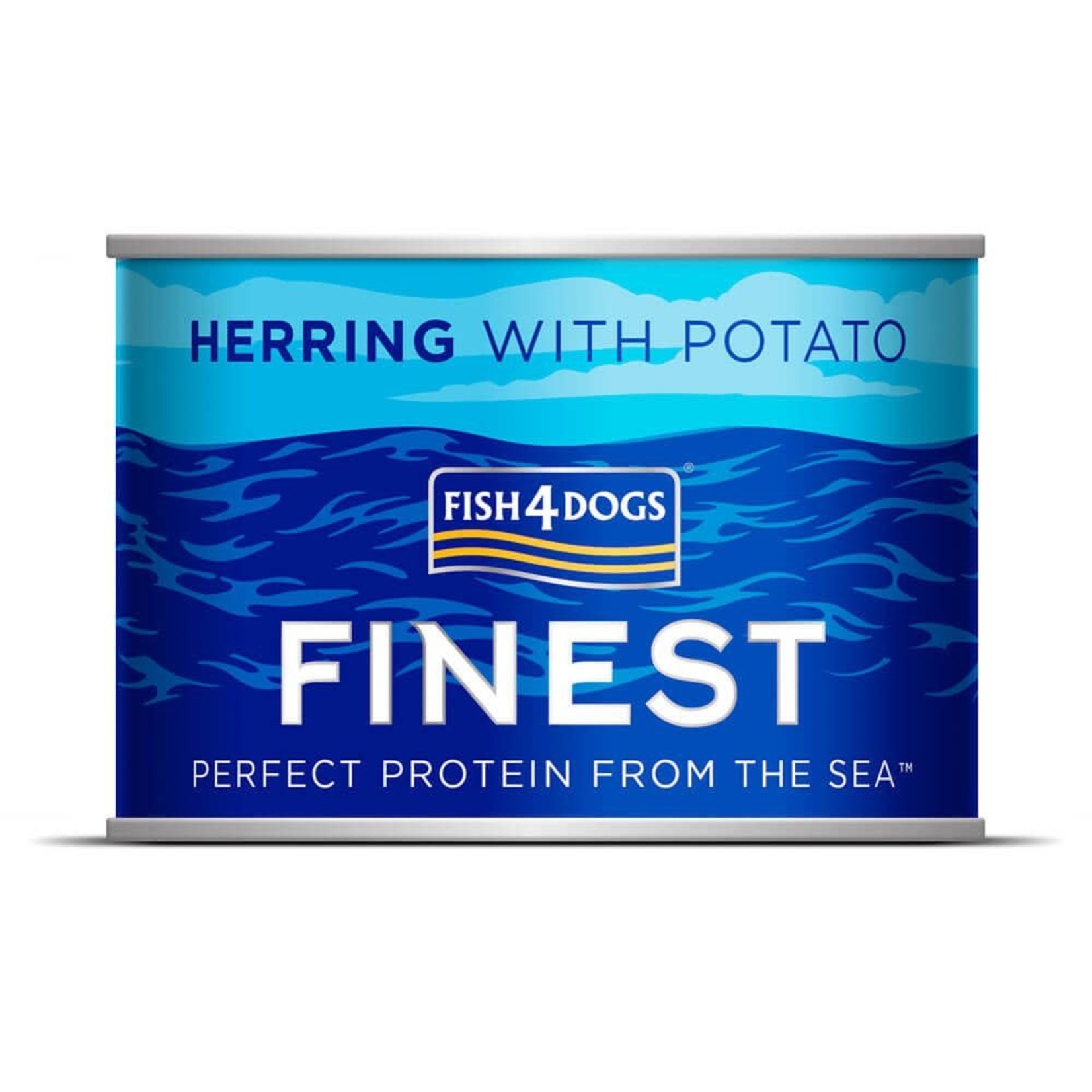 Fish4Dogs Finest Wet Dog Food Herring with Potato, 185g can