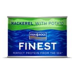 Fish4Dogs Finest Wet Dog Food Mackerel with Potato, 185g can