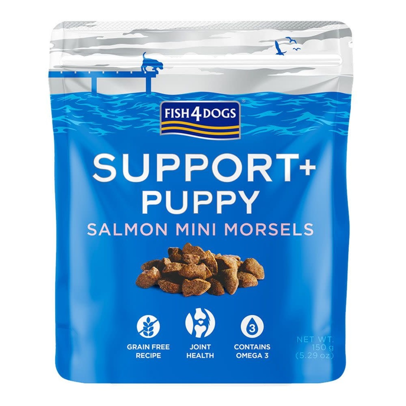 Fish4Dogs Support+ Puppy Joint Health Salmon Morsels Dog Treats, 150g