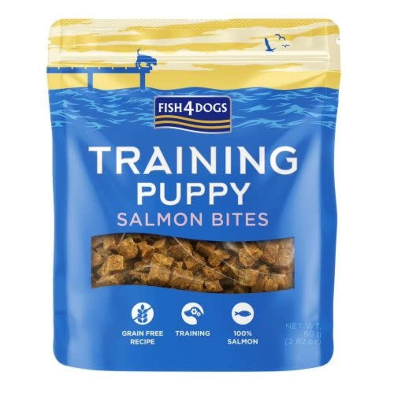 Fish4Dogs Training Puppy Salmon Bites Dog Treats, 80g