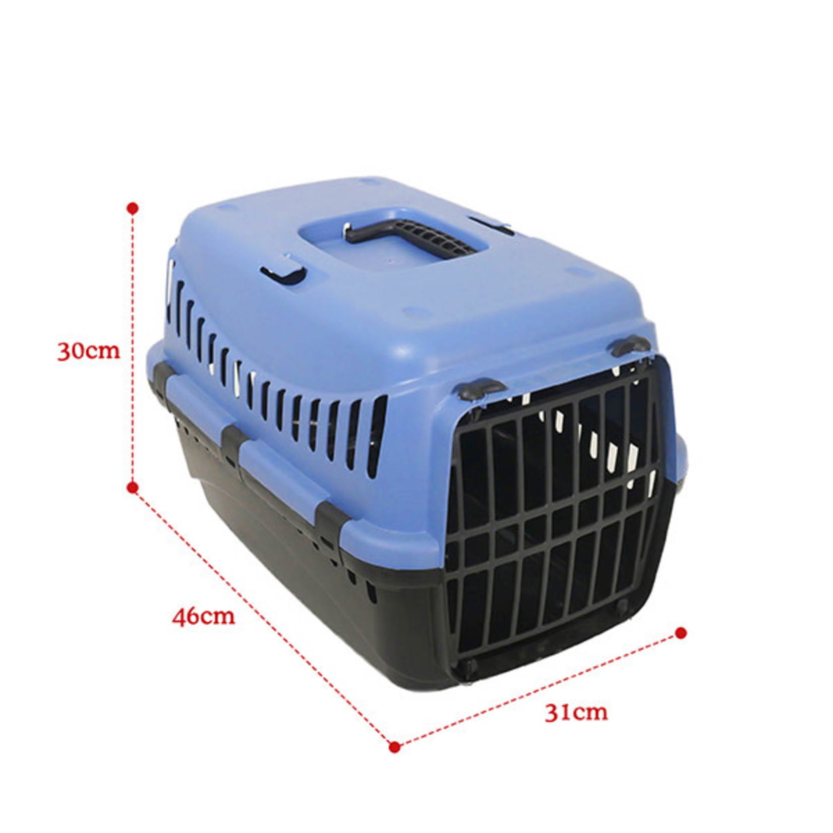 Rosewood Eco Line Pet Carrier Small, Slate Blue/Black